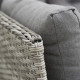 Outsunny 6 Pieces Outdoor PE Rattan Garden Furniture, Patio Wicker Sectional Conversation Corner Sofa w/ Soft Padded Cushion &amp; L