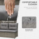 Outsunny 6 Pieces Outdoor PE Rattan Garden Furniture, Patio Wicker Sectional Conversation Corner Sofa w/ Soft Padded Cushion &amp; L