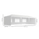 Outsunny Garden Gazebo Marquee Party Wedding Tent Canopy (9m x 3m) - White