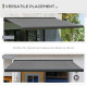 Outsunny 3 x 2.5m Electric Awning with Remote Controller, Aluminium Frame DIY Retractable Awning, UV50+ Sun Shade Canopy for Gar