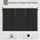 Outsunny Gazebo Side Panels, 2 Pack Sides Replacement, for 3x3(m) or 3x6m Pop Up Gazebo, with Windows and Doors, Black