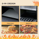 Outsunny Outdoor Garden Pizza Oven Charcoal BBQ Grill 3-Tier Freestanding w/ Chimney, Mesh Shelf, Thermometer Handles, Wheels Ga