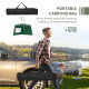 Outsunny 2.9 x 2.9m Pop Up Gazebo Canopy Tent with 2 Sidewalls and Carry Bag, Height Adjustable, UV50+ Party Tent Event Shelter 