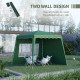 Outsunny 2.9 x 2.9m Pop Up Gazebo Canopy Tent with 2 Sidewalls and Carry Bag, Height Adjustable, UV50+ Party Tent Event Shelter 