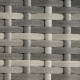 Outsunny Rattan Side Table, Outdoor Coffee Table with Plastic Board Under the Full Woven Table Top for Patio, Garden, Balcony, M