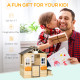 Outsunny Wooden Playhouse for Kids Outdoor Wendy House with Door, windows, Bench, Service Stations, Flowerpot Holder, For Ages 3