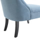 Fabric Single Sofa, Tub Chair, Upholstered Bedroom Chair with Pillow, Solid Wood Leg for Home, Living Room, Dining Room, Set of 