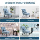 Fabric Single Sofa, Tub Chair, Upholstered Bedroom Chair with Pillow, Solid Wood Leg for Home, Living Room, Dining Room, Set of 