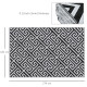 Outsunny 182 x 274 cm(6x9ft) Outdoor Rug Reversible Mat Plastic Straw Rug Portable RV Camping Mat for Garden Deck Picnic Indoor,