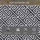 Outsunny 182 x 274 cm(6x9ft) Outdoor Rug Reversible Mat Plastic Straw Rug Portable RV Camping Mat for Garden Deck Picnic Indoor,