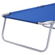 Outsunny 2 Pieces Outdoor Foldable Sun Lounger, 4 Level Adjustable Backrest Reclining Sun Lounger Chair with Angle Adjust Sun Sh