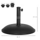 Outsunny Heavy Duty Cement Parasol Umbrella Base 20kg Patio Stand Garden Outdoor Shade Holder Round
