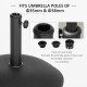 Outsunny Heavy Duty Cement Parasol Umbrella Base 20kg Patio Stand Garden Outdoor Shade Holder Round