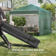 Outsunny 3 x 3 (M) Pop Up Gazebo, UPF 30+ with 2 Sidewalls, Leg Weight Bags and Wheeled Bag, Height Adjustable Party Tent Event 