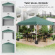 Outsunny 3 x 3 (M) Pop Up Gazebo, UPF 30+ with 2 Sidewalls, Leg Weight Bags and Wheeled Bag, Height Adjustable Party Tent Event 