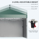 Outsunny 3 x 3 (M) Pop Up Gazebo, UPF 30+ with 2 Sidewalls, Leg Weight Bags and Wheeled Bag, Height Adjustable Party Tent Event 