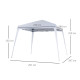 Outsunny 3 M x 3 M Base/ 2.5 M x 2.5 M Top Pop Up Gazebo with Carry Bag, Height Adjustable Slant Leg Party Tent Instant Event Sh