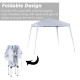 Outsunny 3 M x 3 M Base/ 2.5 M x 2.5 M Top Pop Up Gazebo with Carry Bag, Height Adjustable Slant Leg Party Tent Instant Event Sh