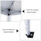 Outsunny 3 M x 3 M Base/ 2.5 M x 2.5 M Top Pop Up Gazebo with Carry Bag, Height Adjustable Slant Leg Party Tent Instant Event Sh