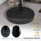 Outsunny Garden Parasol Base Holder, Outdoor Market Umbrella Stand Weight with Built-In Handle, 25kg Water or 35kg Sand Filled, 