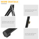 Outsunny Hammock Chair Stand Only Construction Heavy Duty Metal C-Stand for Hanging Hammock Chair Porch Swing Indoor or Outdoor 