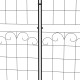Outsunny Metal Trellis Set of 2, Garden Trellis for Climbing Plants Support Frames, Floral Design