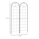 Outsunny Metal Trellis Set of 2, Garden Trellis for Climbing Plants Support Frames, Grid Design