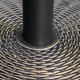 Outsunny 13kg Garden Parasol Base Holder, Cement Outdoor Market Umbrella Stand, Fits 35mm/38mm/48mm Poles, Black
