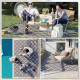 Outsunny Reversible Outdoor Rug with Carry Bag, Waterproof Plastic Straw Mat for Garden, Deck, RV, Picnic, Beach, Camping, 182 x