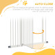 PawHut Pressure Fit Dog Stair Gate No Drilling Safety Gate Auto Close for Doorways, Hallways, 74-94cm Adjustable, 94cm Tall, Whi