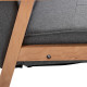 Armchair, Linen Fabric Accent Chair, Occasional Chair with Beech Wood Frame for Living Room, Reception, Bedroom, Balcony, Set of