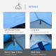 Outsunny 2-3 Man Tunnel Tents w/ Vestibule Camping Tent Porch Air Vents Rainfly Weather-Resistant Shelter Fishing Hiking Festiva