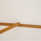 Outsunny 2.5m Wood Garden Parasol Sun Shade Patio Outdoor Wooden Umbrella Canopy Cream White