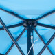 Outsunny 2.7M Garden Parasol Umbrella with Tilt and Crank, Outdoor Sun Parasol Sunshade Shelter with Aluminium Frame, Blue