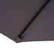 Outsunny Cantilever Umbrella Parasol Hanging Banana Steel Dark Grey 3M Patio