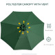 Outsunny 3(m) Tilting Parasol Garden Umbrellas, Outdoor Sun Shade with 8 Ribs, Tilt and Crank Handle for Balcony, Bench, Garden,