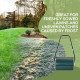 Outsunny 30 L Heavy Duty Water Or Sand Filled Φ30cm Garden Steel Lawn Roller Drum - Dark Green