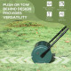 Outsunny 30 L Heavy Duty Water Or Sand Filled Φ30cm Garden Steel Lawn Roller Drum - Dark Green