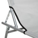 Outsunny Outdoor Foldable Sun Lounger, 4 Level Adjustable Backrest Reclining Sun Lounger Chair with Angle Adjust Sun Shade Awnin