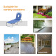 Outsunny Reading Hole Sun Lounger - Blue