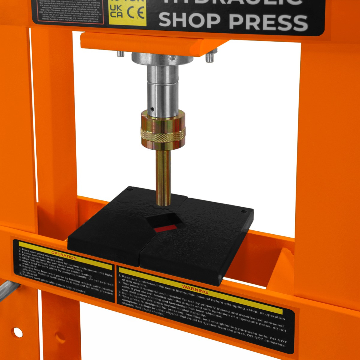 Shop Press Container Uilas Hydraulic Shop Press with Gauge – 10 Tonne 210913 Home & Garden ...