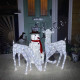 Light Up Reindeer Stag, Doe &amp; Snowman Set