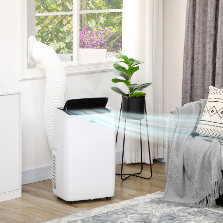 14000 BTU Air Conditioning Unit, 3-in-1 Portable Air Conditioner, Dehumidifier, Cooling Fan with 3 Speeds, Remote Control, LED D