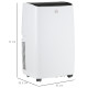 14000 BTU Air Conditioning Unit, 3-in-1 Portable Air Conditioner, Dehumidifier, Cooling Fan with 3 Speeds, Remote Control, LED D