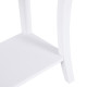 Console Table Modern Sofa Side Desk with Storage Shelves Drawers for Living Room Entryway Bedroom Ivory White
