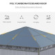 Outsunny 3 x 3(m) Hardtop Gazebo Canopy with Polycarbonate Roof, Permanent Pavilion Garden Gazebo with Curtains for Patio, Deck,