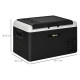 Outsunny 30L Car Refrigerator, Portable Compressor Car Fridge Freezer, Electric Cooler Box with 12/24V DC and 110-240V AC for Ca