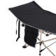 Outsunny Single Person Camping Bed Folding Cot Outdoor Patio Portable Military Sleeping Bed Travel Guest Leisure Fishing with Si