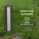 Outsunny Rattan Solar Floor Lamp, 68cm Tall Outdoor Garden Lantern Pathway Light &amp; Decorative Lighting with Auto On/Off LED Ligh