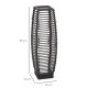 Outsunny Rattan Solar Floor Lamp, 68cm Tall Outdoor Garden Lantern Pathway Light &amp; Decorative Lighting with Auto On/Off LED Ligh
